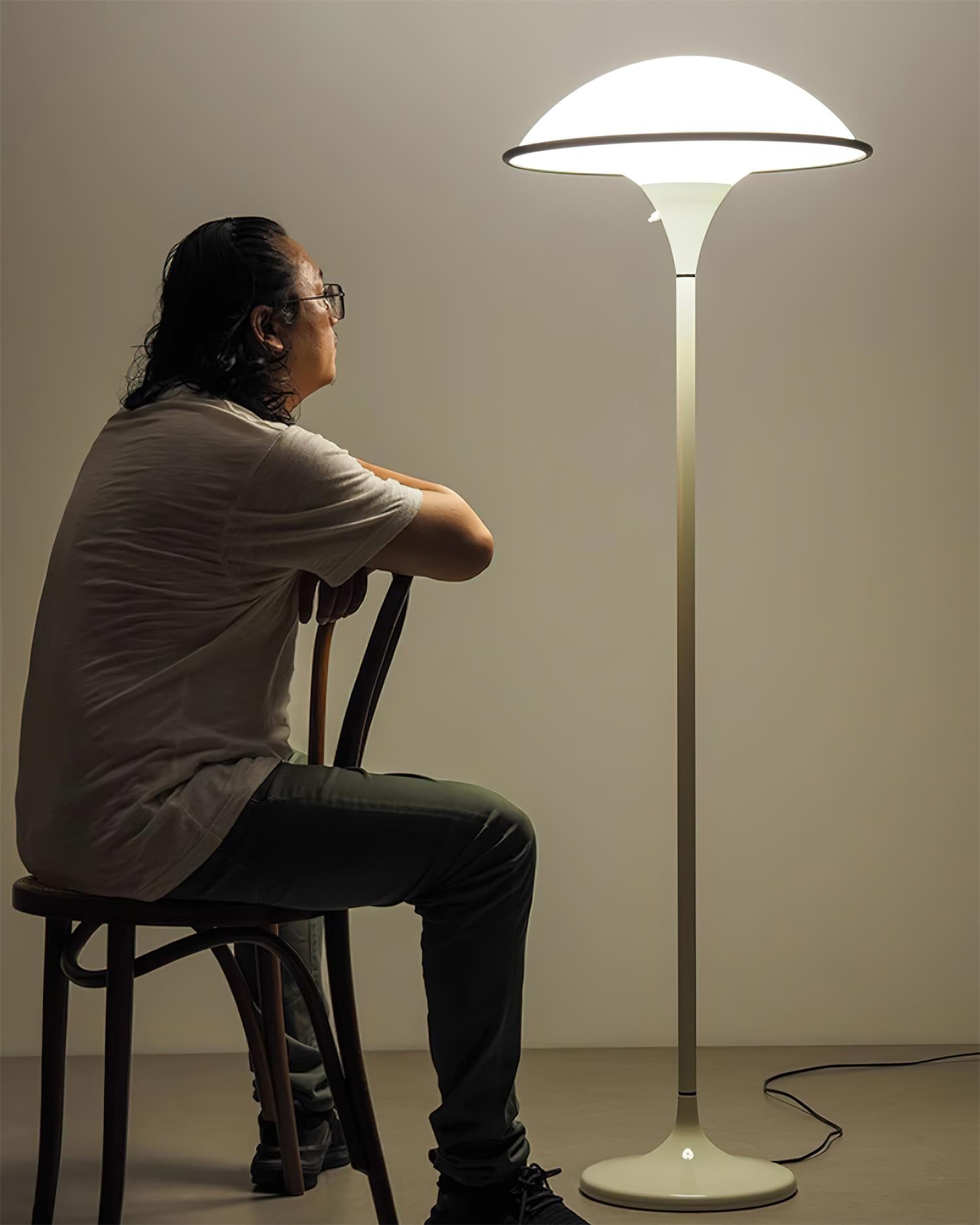 Modern Fontana Floor Lamp - Adjustable LED Standing Light for Living Room, Bedroom & Office - Dimmable Tall Lamp with Remote Control, Perfect for Reading, Working & Relaxing