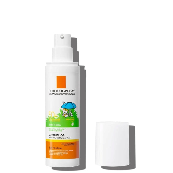 La Roche-Posay Anthelios Dermo Pediatrics SPF 50+ Baby Sunscreen Lotion - Fragrance-Free & Water-Resistant for Sensitive Skin | Perfect for Beach, Pool & Outdoor Activities