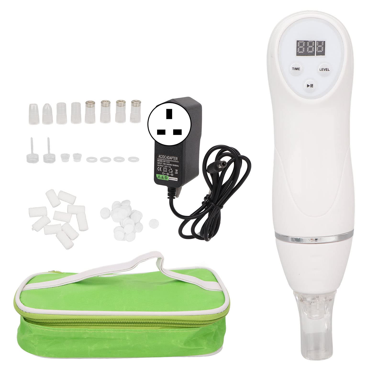 Professional Blackhead Remover Pore Vacuum Kit - 3-Speed Microdermabrasion Machine with 8 Suction Heads for Deep Facial Cleaning | Effective Blackhead Removal Tool for Women & Men | Perfect for Home Skincare Routine & Spa Treatments