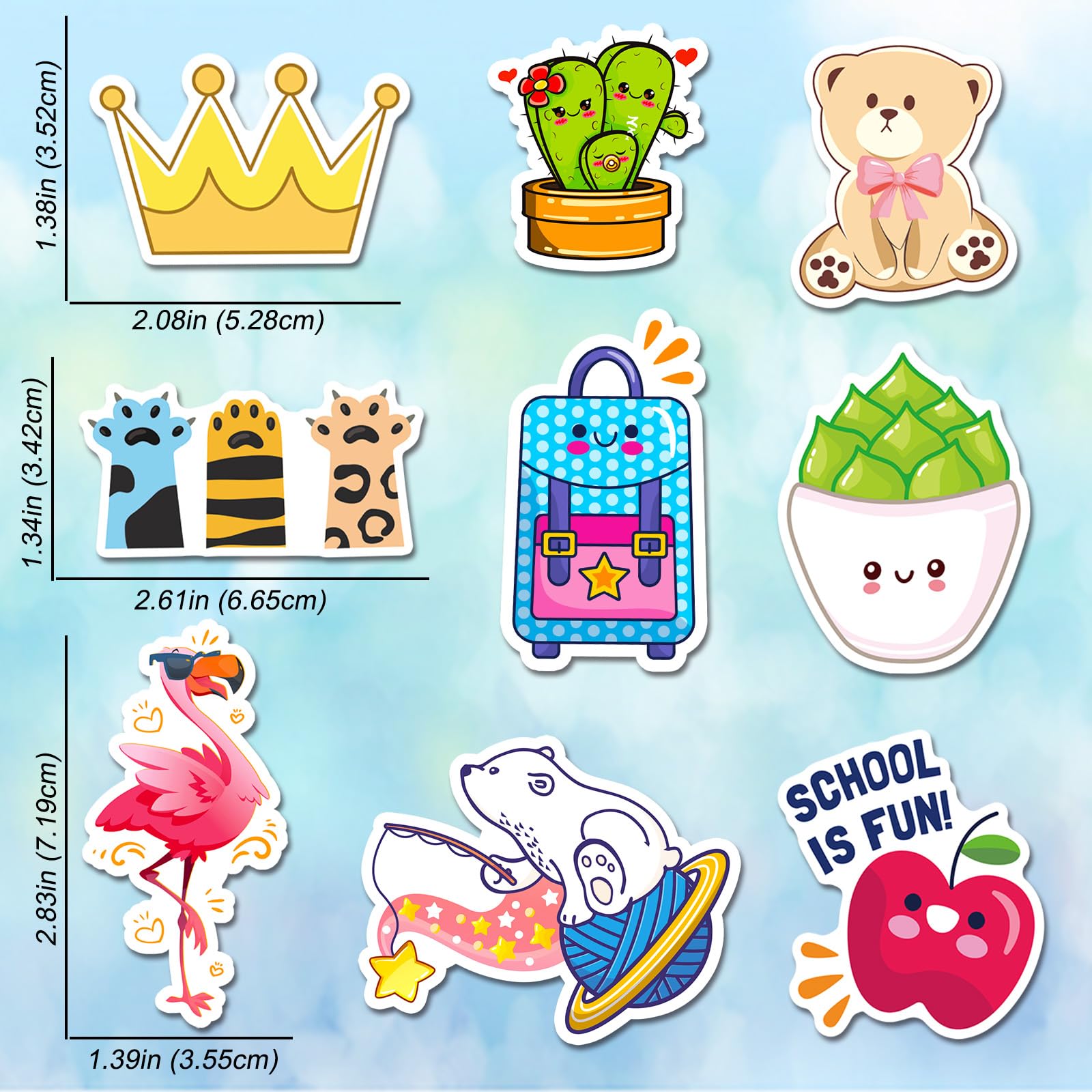 300 PCS Aesthetic Vinyl Stickers for Water Bottles, Laptops, Phones & Skateboards - Waterproof VSCO Stickers for Teens, Girls & Kids - Perfect for DIY Crafts, School Supplies & Personalizing Accessories