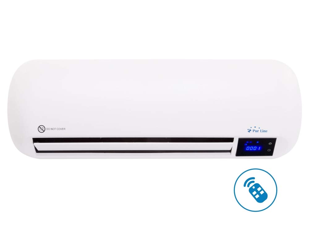 PURLINE HOTI M70 Wall Mounted Ceramic Heater 1000W/2000W with Timer & Remote Control - Perfect for Bedroom, Office, and Home Heating