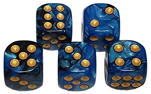 Blue/Black, Gold Pips
