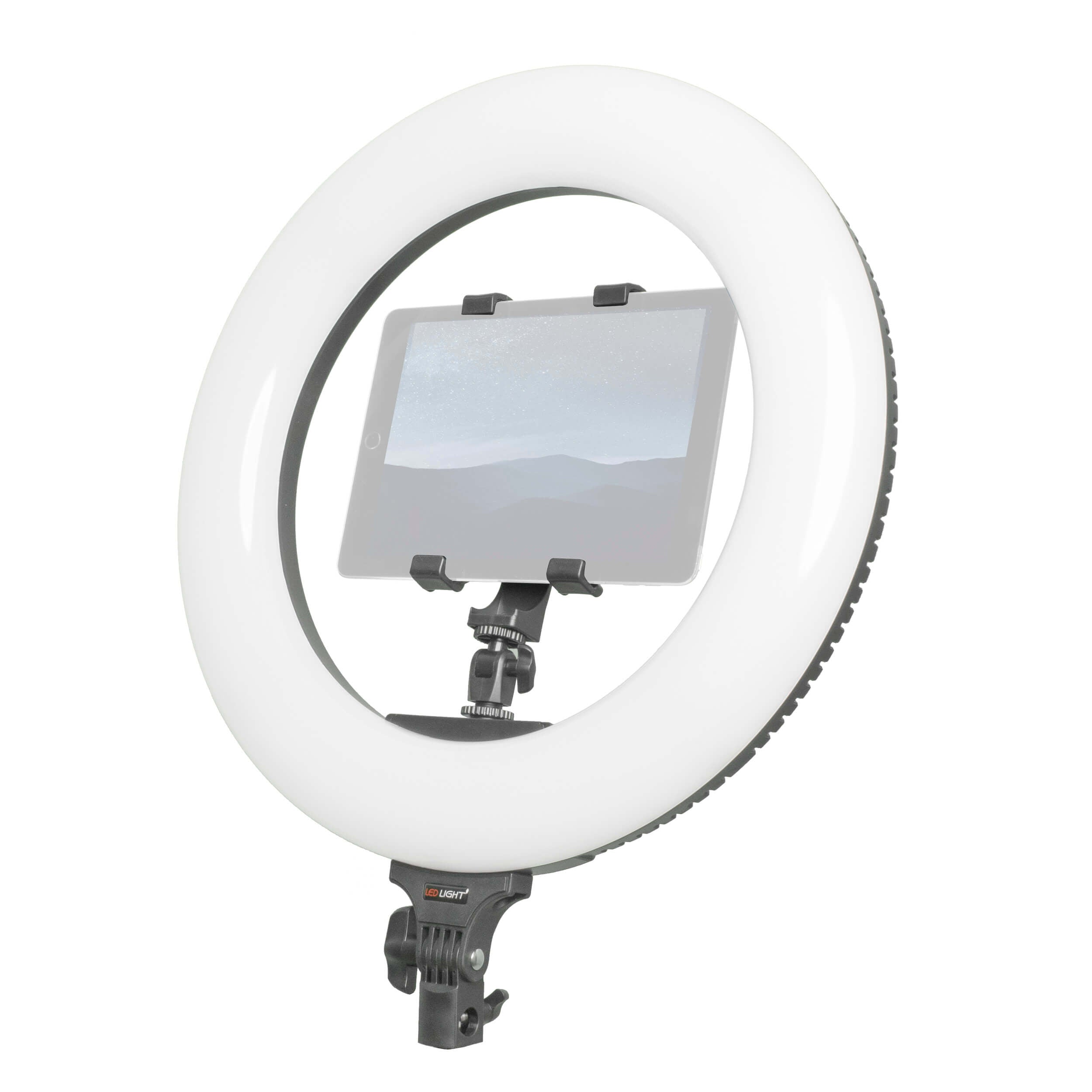 RICO240B II Professional Large LED Ring Light with Stand & Tablet Holder Kit - Perfect for YouTube, TikTok, Live Streaming, Photography, and Video Conferencing