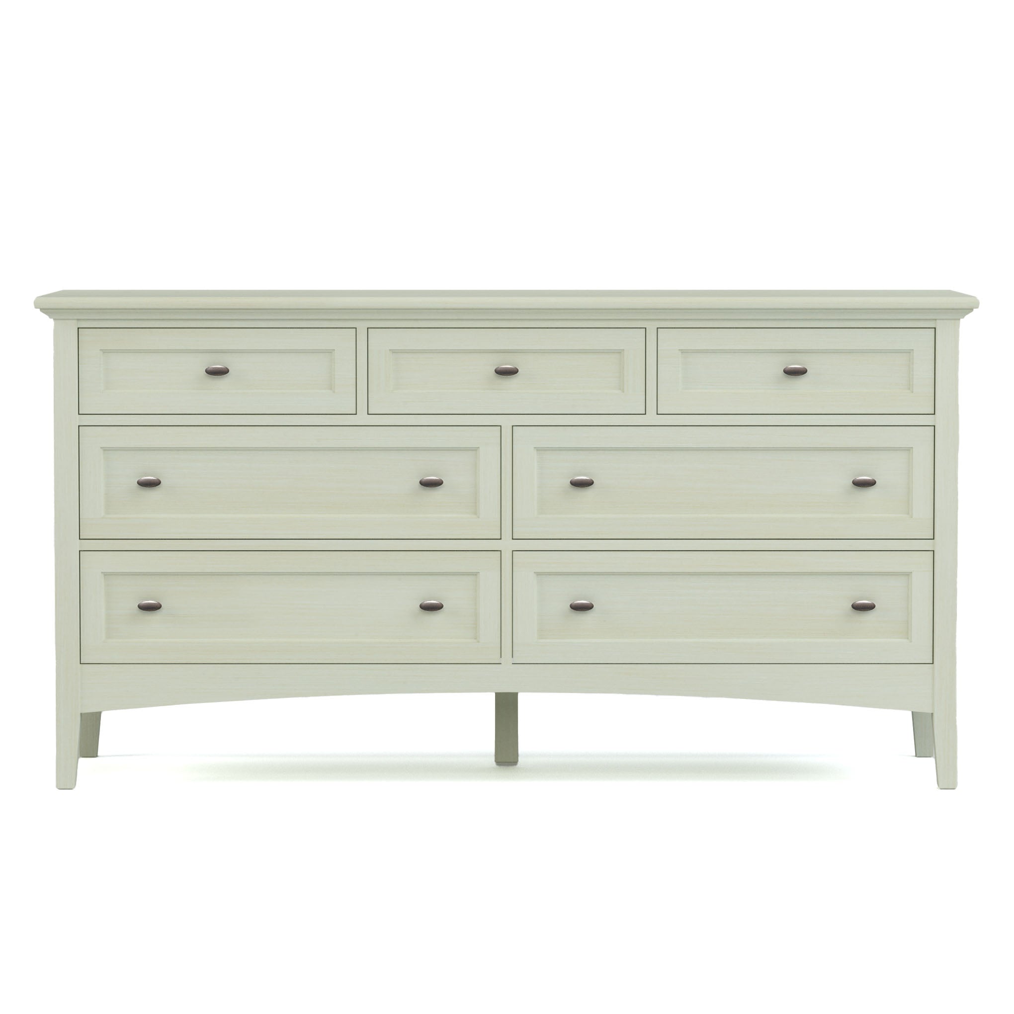 Revere Seven Drawer Dresser - Solid Wood Bedroom Chest of Drawers for Storage & Organization | Perfect for Master Bedroom, Guest Room & Dorm Decor