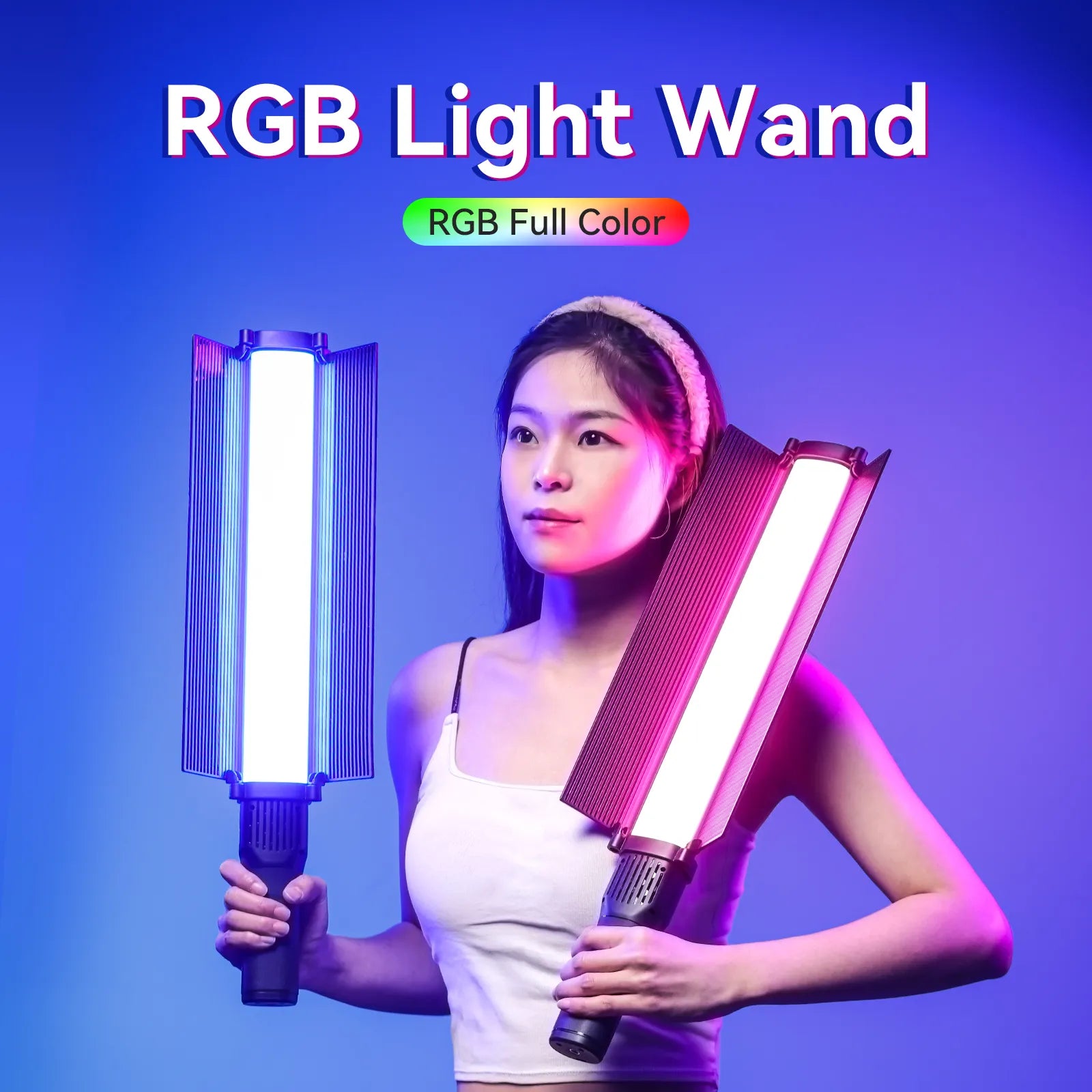 Ulanzi VL360 RGB LED Light Stick L058GBB1 - Professional Photography Lighting for YouTube, TikTok & Vlogging - Perfect for Studio, Live Streaming & Content Creation