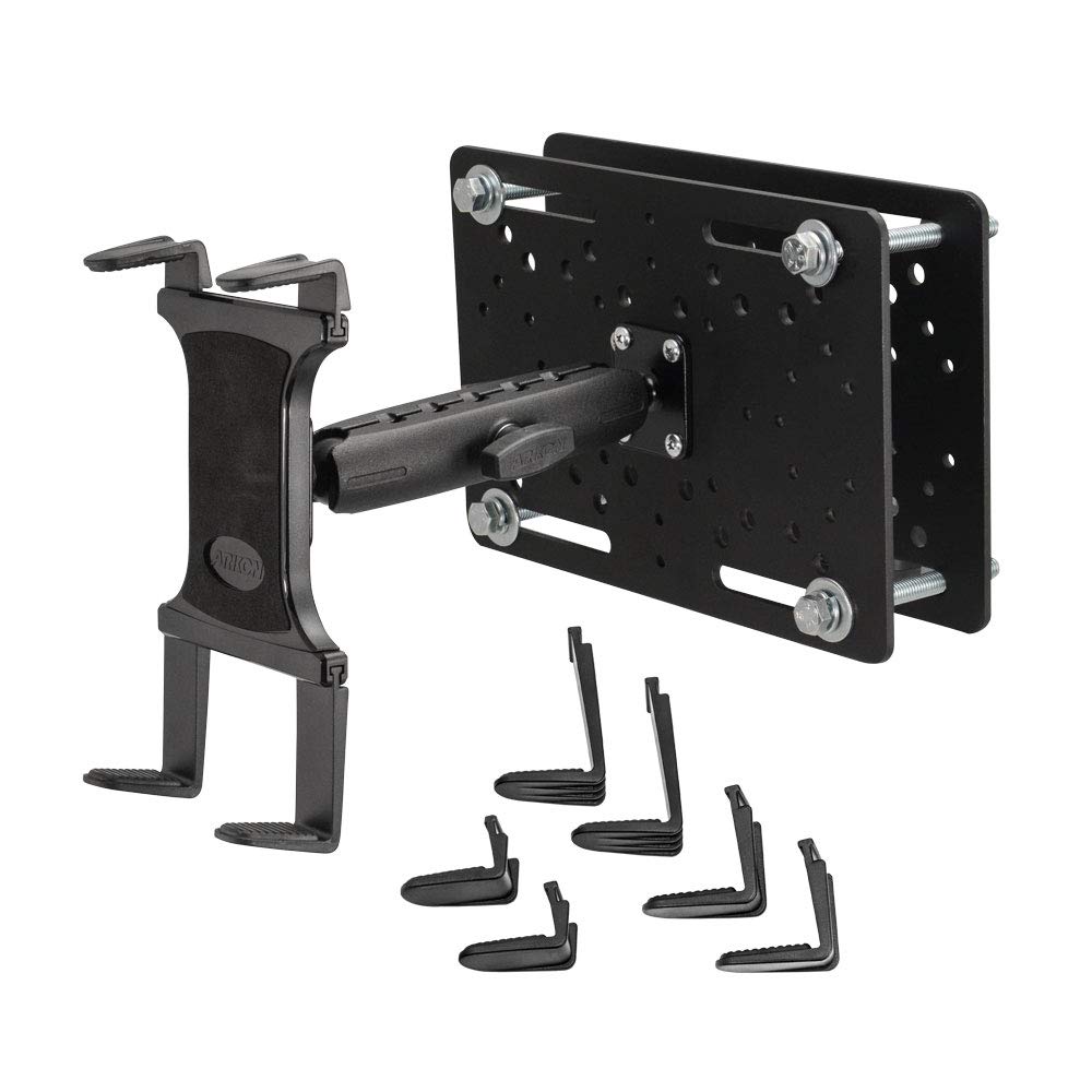 ARKON Heavy-Duty 7.25 Inch Metal Forklift Tablet Mount | Secure Device Holder for Industrial & Warehouse Use | Perfect for iPad, Samsung Tablets in Logistics & Construction Work