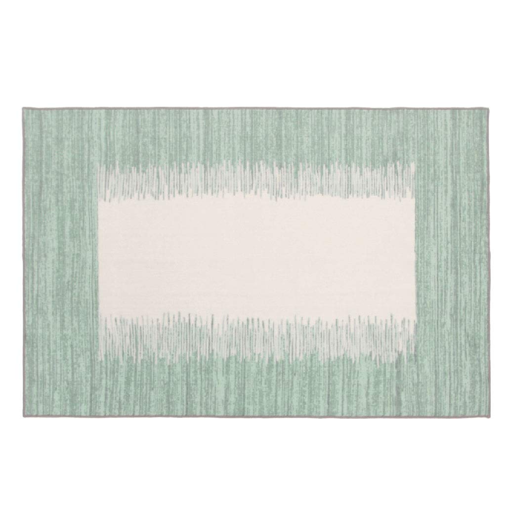 Nordic Style Anti-Slip Soft Area Rug - Green 160x230cm Living Room Carpet, Kids Bedroom Floor Mat, Bedside Rug for Home Decor - Perfect for Cozy Spaces & Play Areas