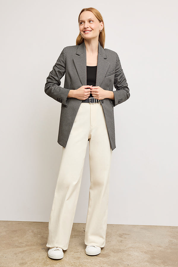 Milo Wide Leg Jeans for Women - Eco-Friendly Better Than Denim Stretch Pants in Bright Ivory | Casual Chic Outfit for Streetwear & Everyday Comfort