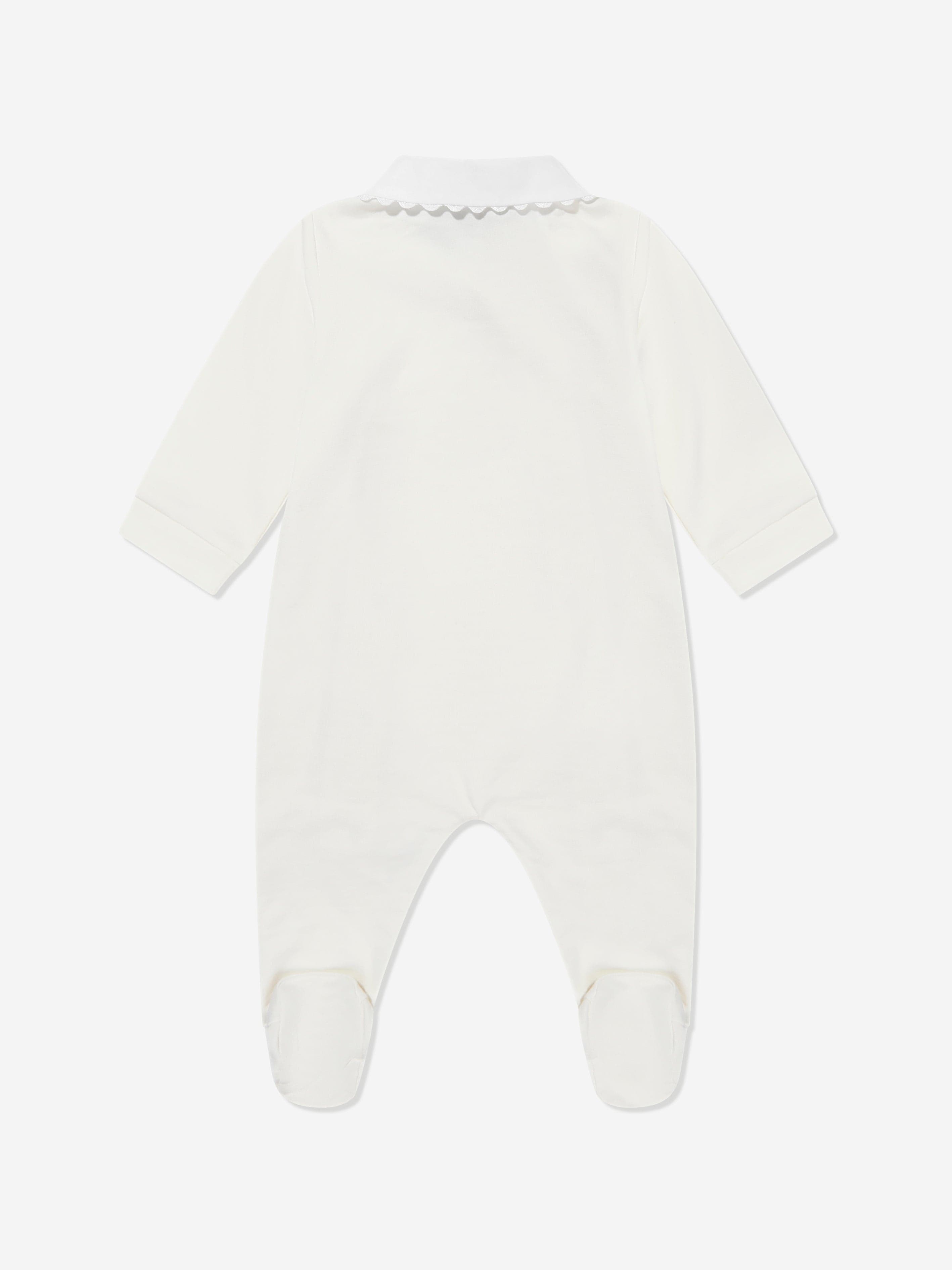 Adorable Ivory Baby Teddy Bear Romper - Soft & Comfortable Newborn Outfit for Photos, Playtime & Special Occasions