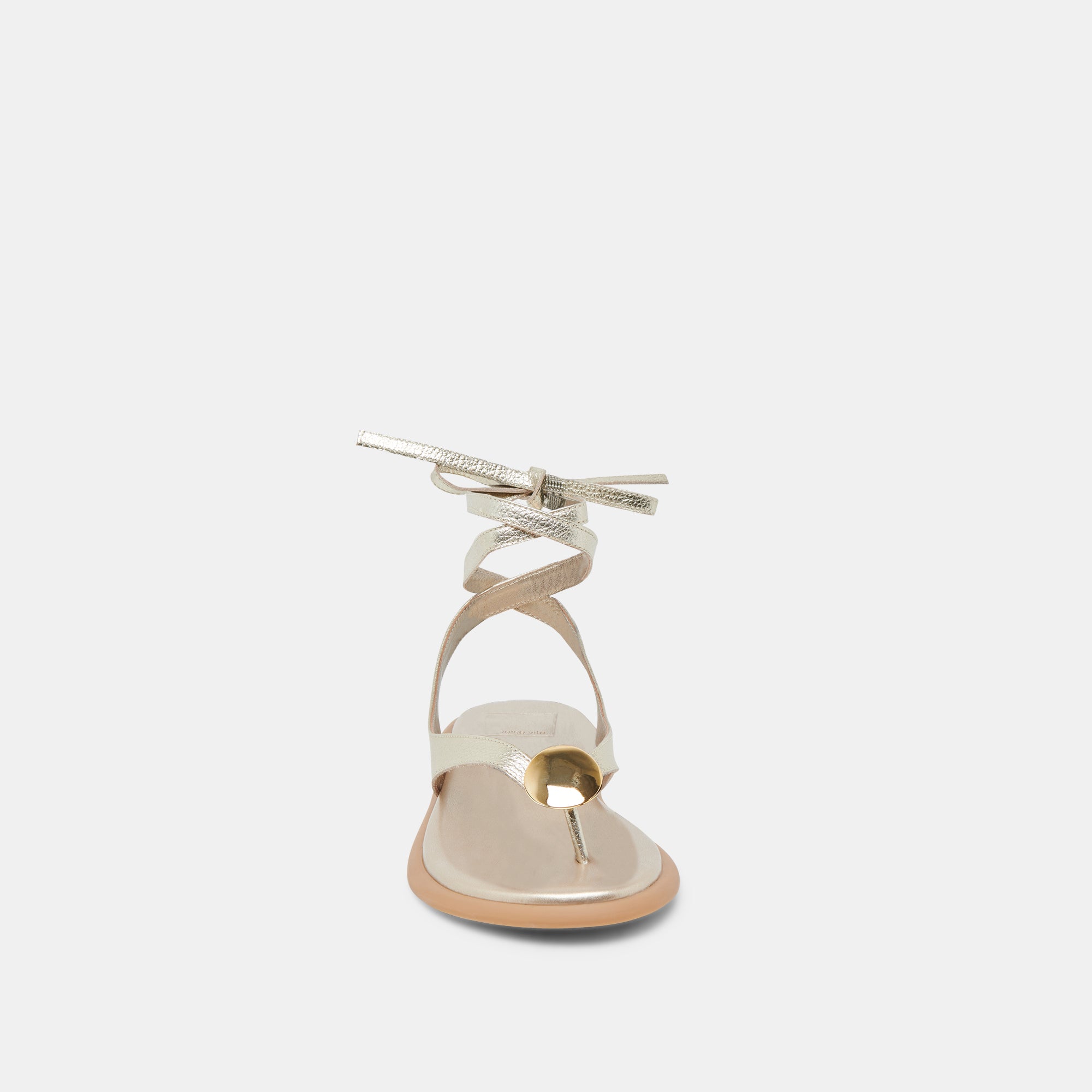 Judy Women's Light Gold Leather Sandals - Comfortable & Stylish for Summer, Beach, and Casual Outings