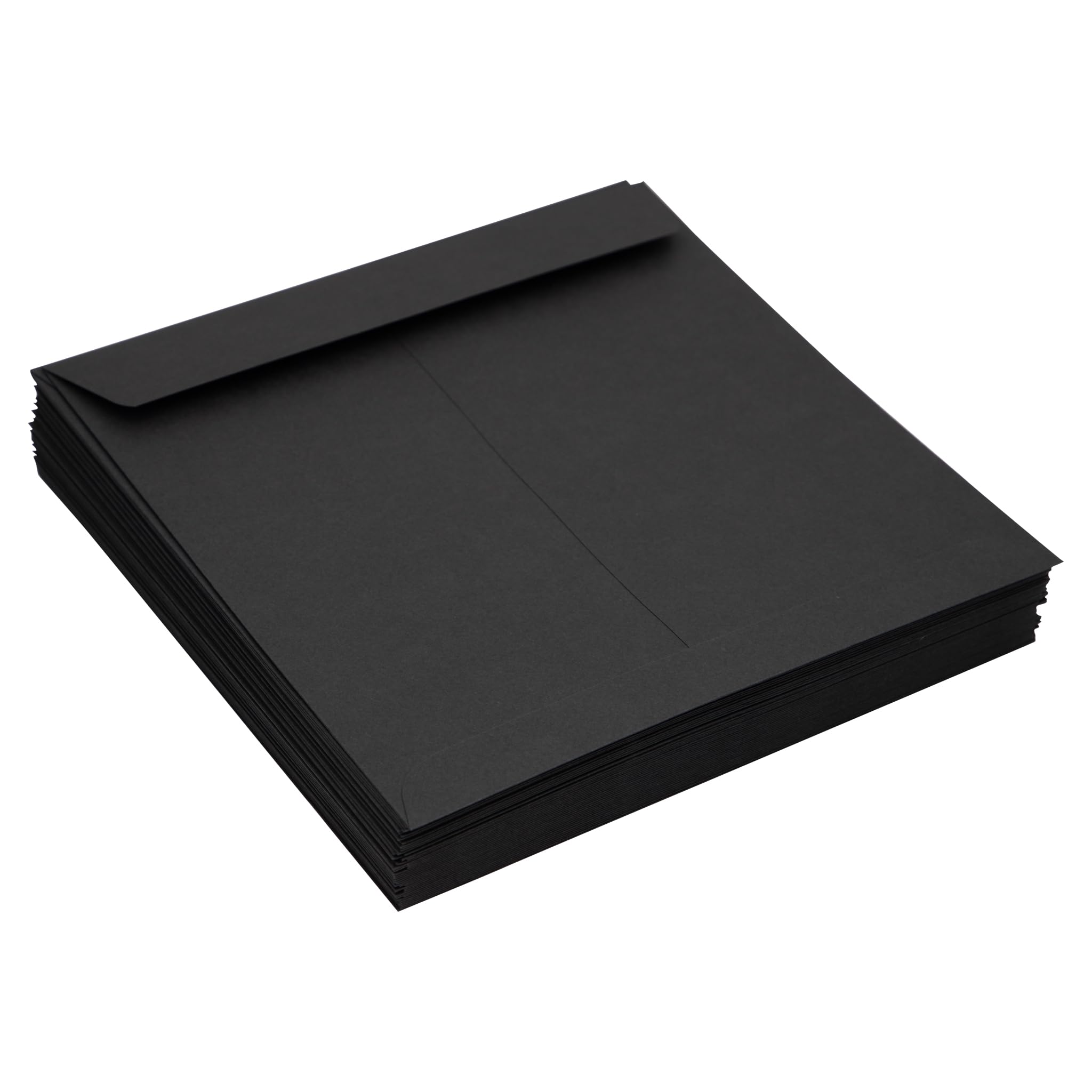 Premium LUXPaper Square Invitation Envelopes 8x8 Inches - Self-Seal Peel & Press Closure - 80lb Text Weight - Midnight Black (Pack of 1,000) - Perfect for Wedding Invitations, Greeting Cards, Business Correspondence and Special Events