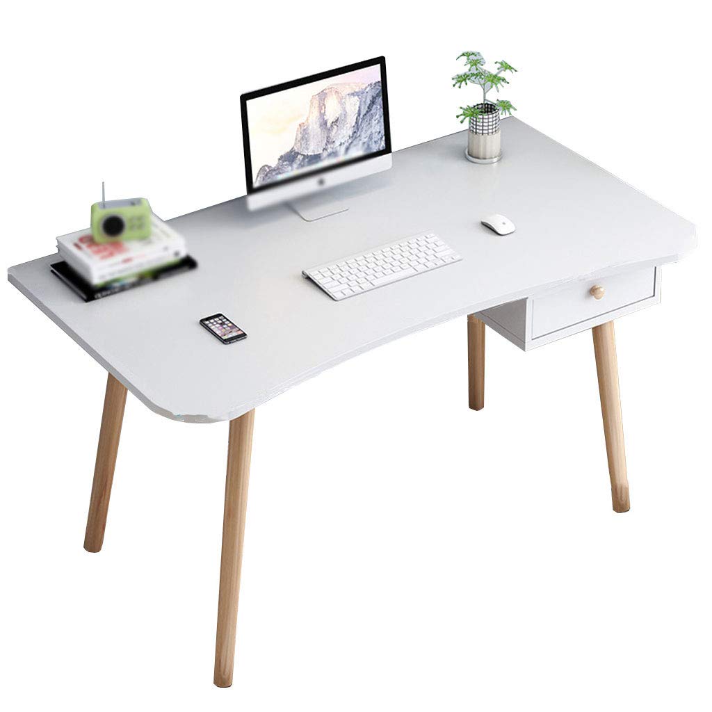 Zzmop Computer Desk with Drawer - Sturdy Study Desk for Students, Laptop Table & Makeup Vanity with Large Storage Space - Perfect for Home Office, Dorm Room & Small Spaces - Ideal for Remote Work, Online Classes & Beauty Routine Organization