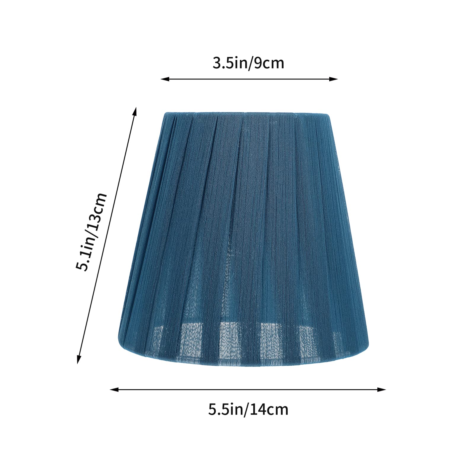Balacoo 6-Piece Modern Drum Fabric Lamp Shade Set - Replacement Lampshades for Table Lamps, Floor Lamps & Wall Lights in Blue | Home Decor & Living Room Lighting Upgrade
