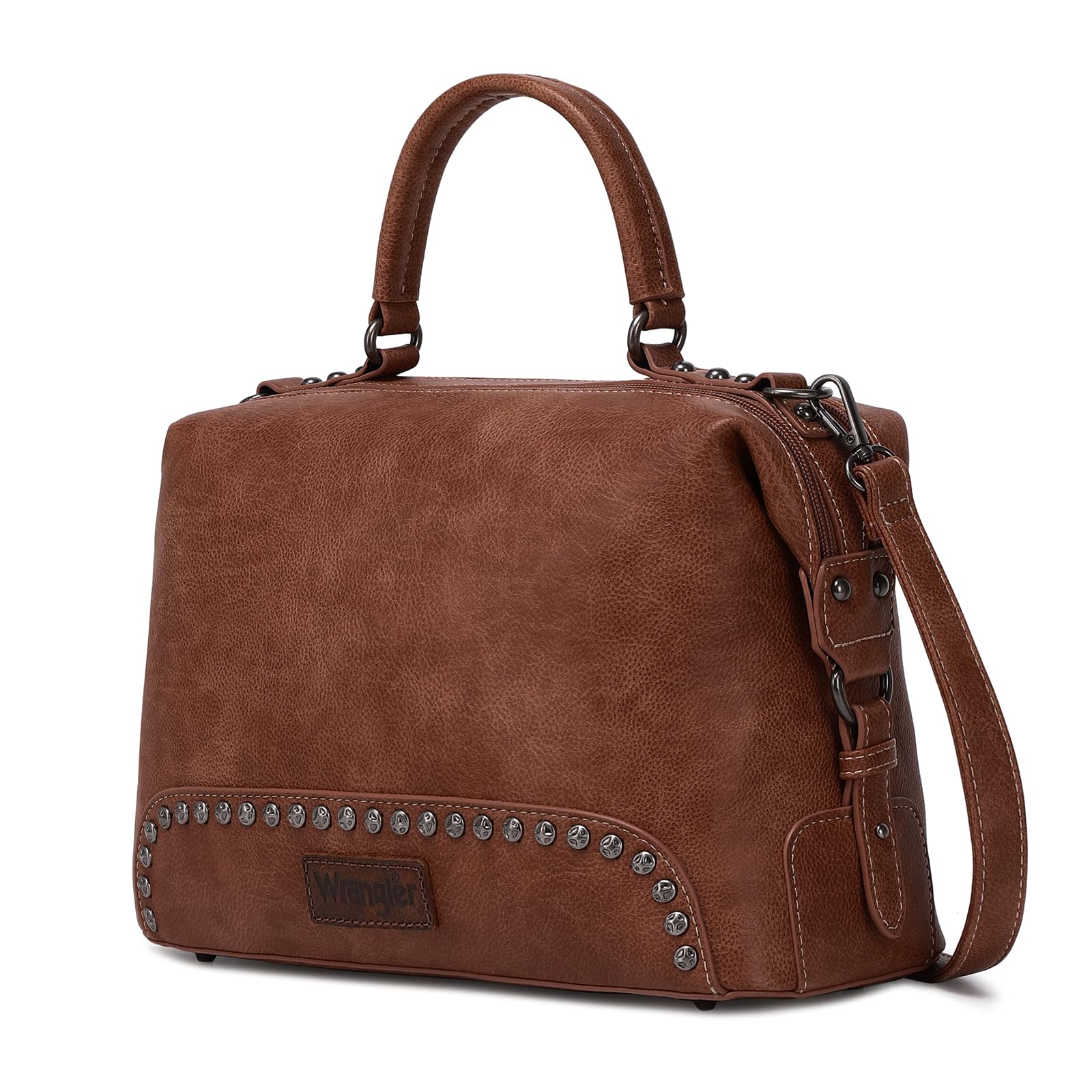 Wrangler Women's Doctor Bag - Top Handle Hobo Shoulder Barrel Satchel Purse | Stylish & Durable Handbag for Work, Travel & Everyday Use