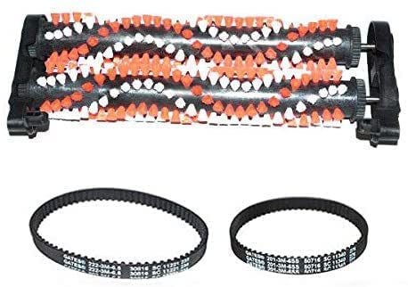 Bissell Vacuum Brushroll Replacement Kit with Small & Large Geared Belts - Compatible with Select Bissell Vacuums for Deep Cleaning Carpets and Floors