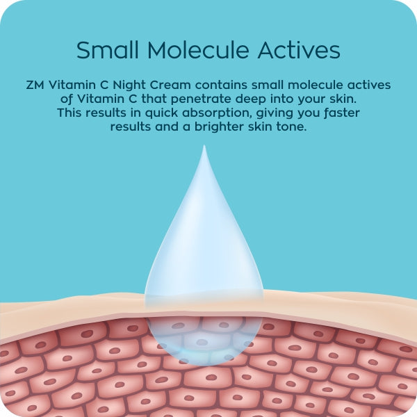 ZM Zayn & Myza Vitamin C Brightening Night Cream 50ml - Hydrating & Glow-Boosting for Overnight Skin Repair & Radiance
