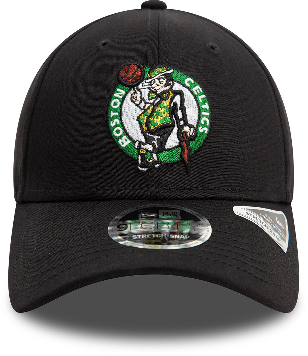 Boston Celtics New Era 9Forty Stretch Snapback NBA Team Hat - Official Licensed Basketball Cap for Men & Women - Perfect for Games, Sports & Casual Wear