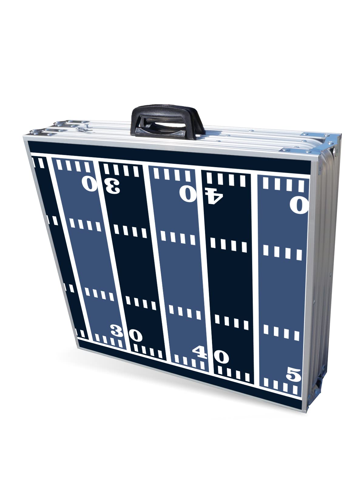 8-Foot Folding Portable Beer Pong Table with Optional Cup Holders & LED Lights - Seattle Seahawks Football Field Design for Indoor/Outdoor Parties, Tailgating & Game Nights