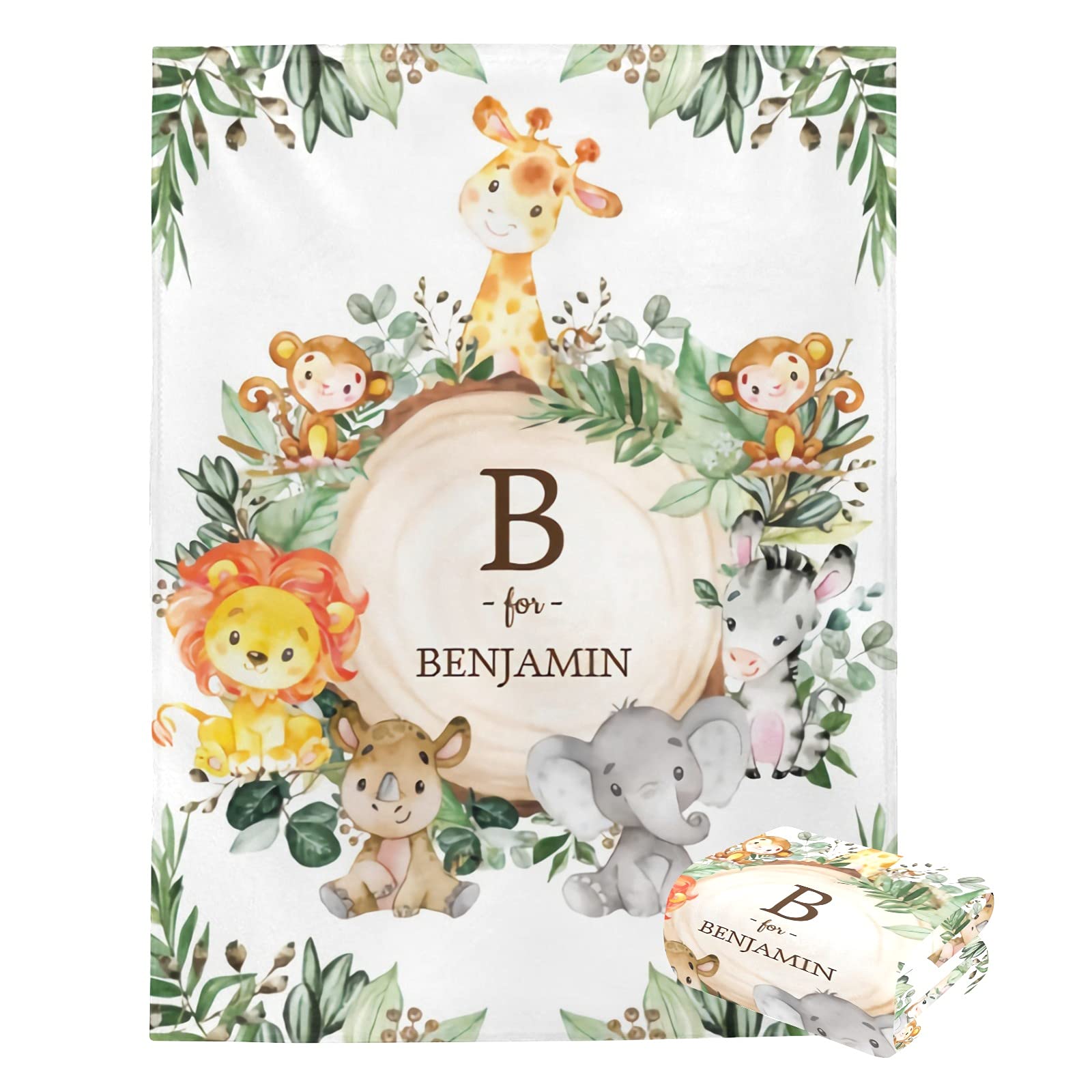 Personalized Baby Name Blanket - Custom Soft Baby Blankets for Boys & Girls - Newborn Gift, Nursery Decor - Perfect for Baby Showers, Christenings & Cozy Naptime