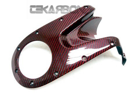 Ducati Monster 696 796 1100 Carbon Fiber Top Tank Cover Replacement (2008-2013) - Red | Motorcycle Accessories for Customization & Performance Upgrade