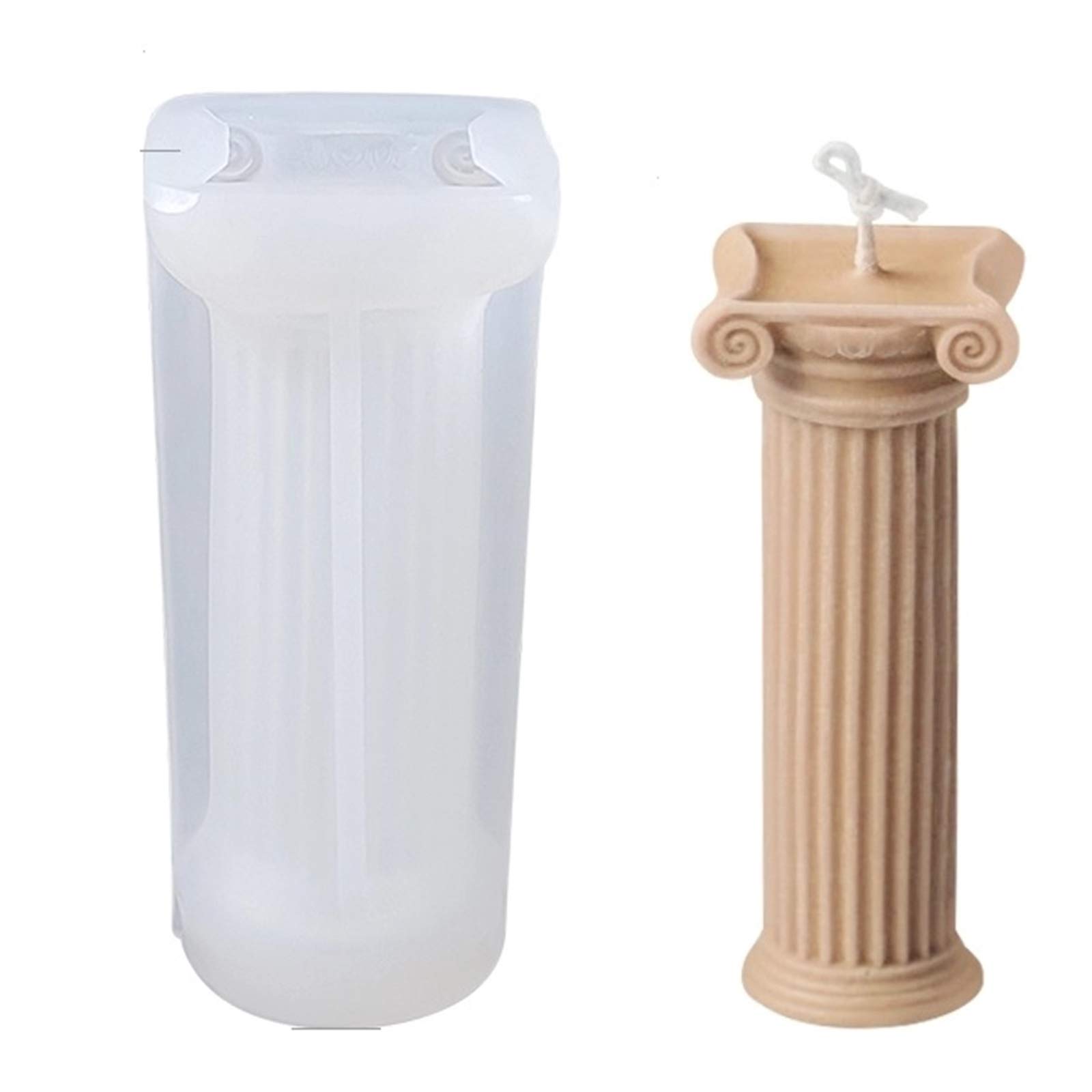 Premium Roman Column Silicone Candle Molds for DIY Beeswax, Scented Candles & Soap Making - Reusable Craft Molds for Home Decor, Wedding Centerpieces & Relaxation Gifts by YSCEN