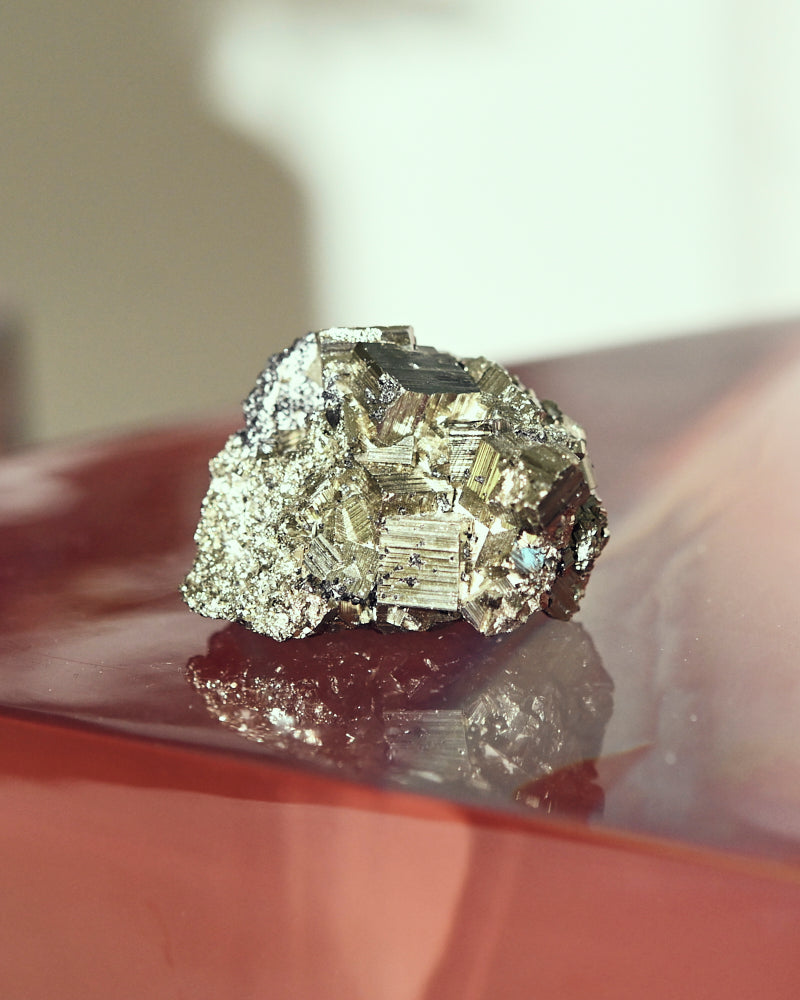 Natural Pyrite Cluster 3 Inch - Raw Mineral Specimen for Crystal Healing, Meditation & Home Decor | Perfect for Collectors, Reiki & Feng Shui