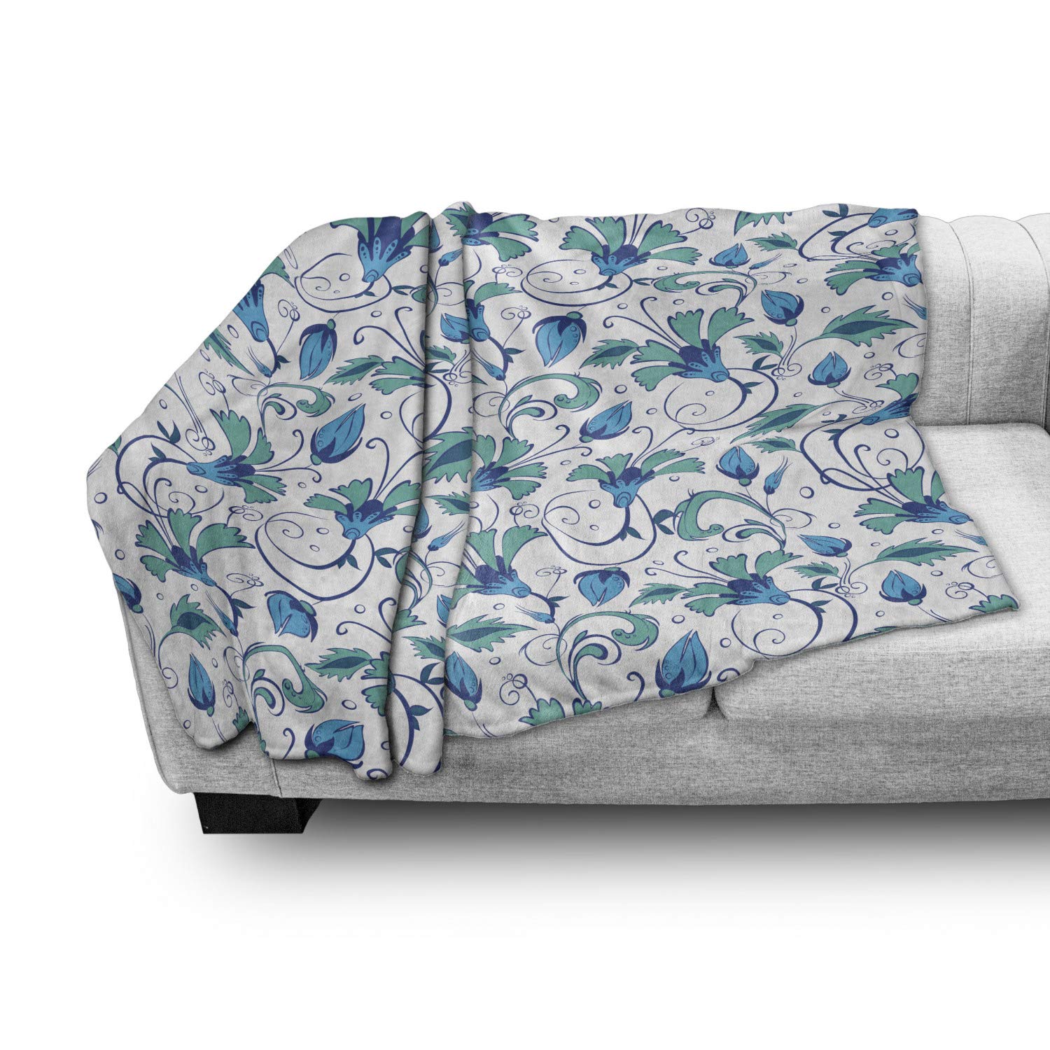 Ambesonne Floral Throw Blanket - 60