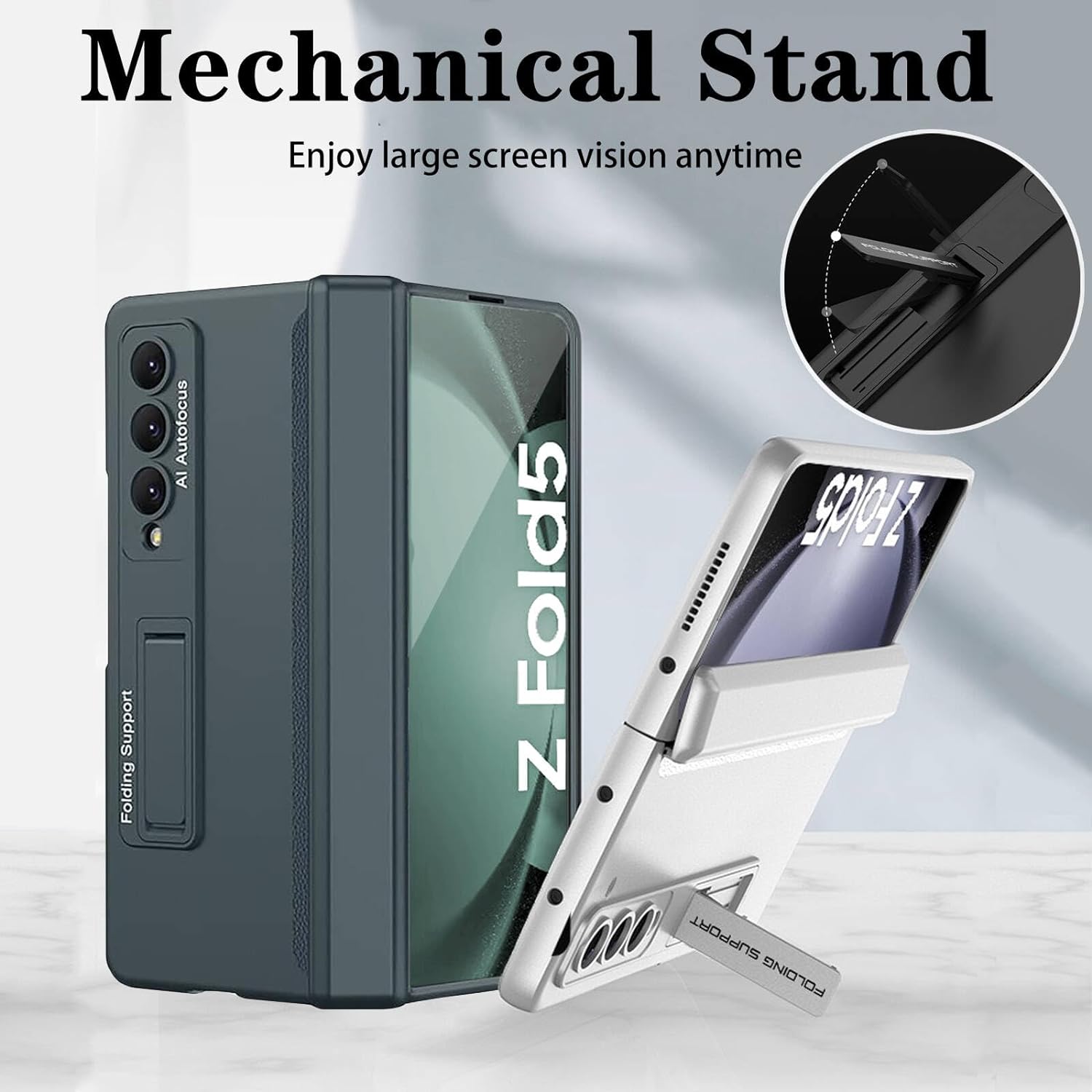 Samsung Galaxy Z Fold 5 Case with Hinge Protection & Screen Protector - Premium Phone Cover for Foldable Smartphone | Perfect for Work, Travel, and Everyday Use