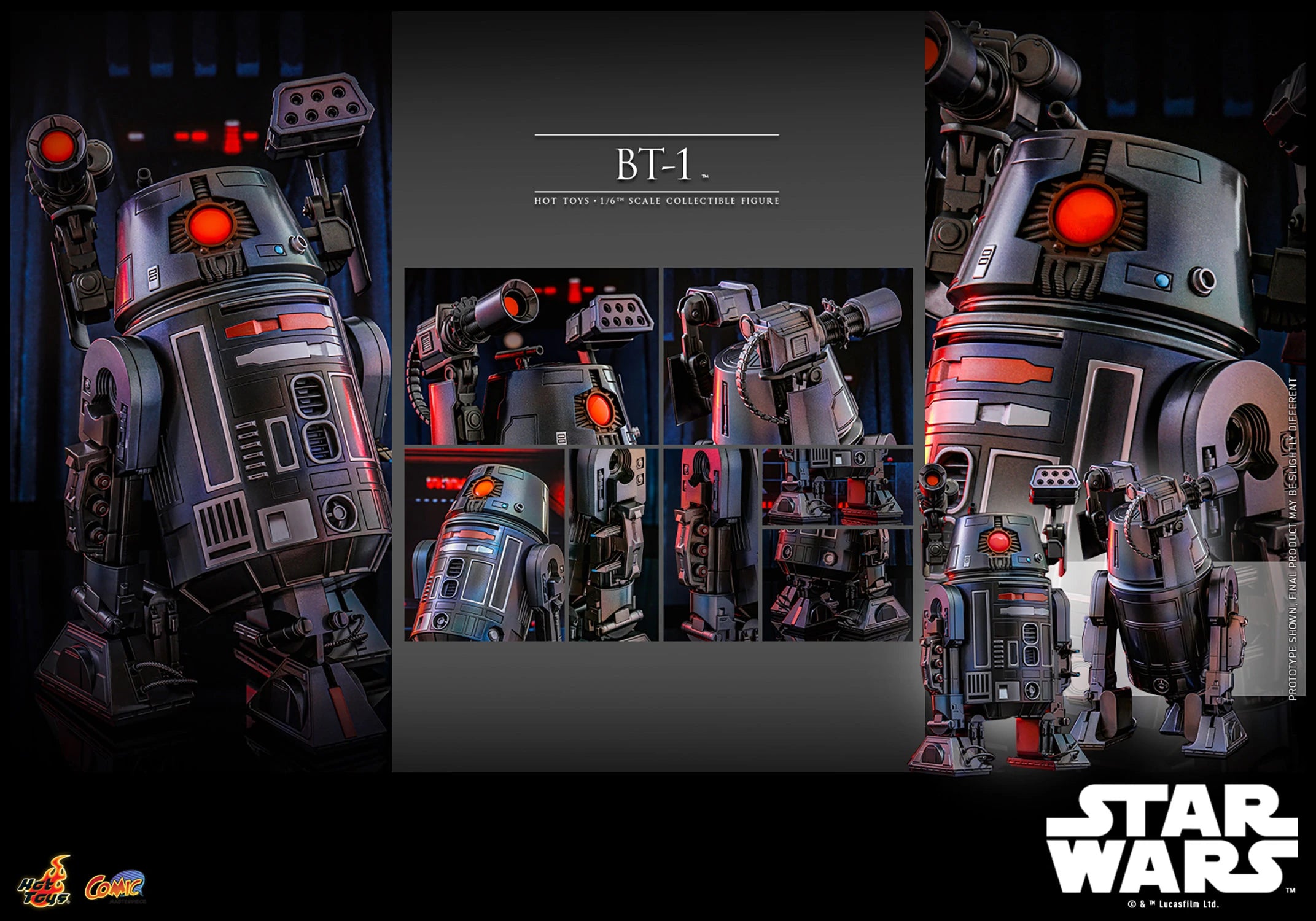 Hot Toys Star Wars: Darth Vader BT-1 Assassin Droid 1/6 Scale Collectible Action Figure - Perfect for Star Wars Fans, Collectors & Display in Home Office or Game Room