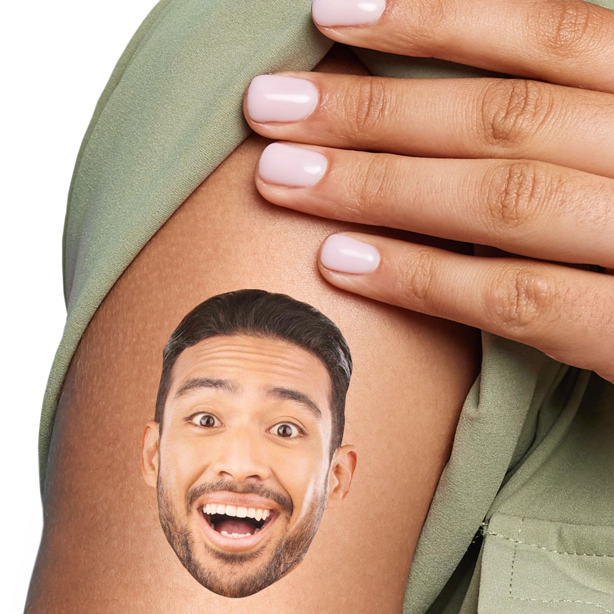 Big Dot of Happiness Custom Photo Fun Face Temporary Tattoos - Set of 12 Unique Designs - Perfect for Birthday Parties, Halloween Costumes & Themed Events