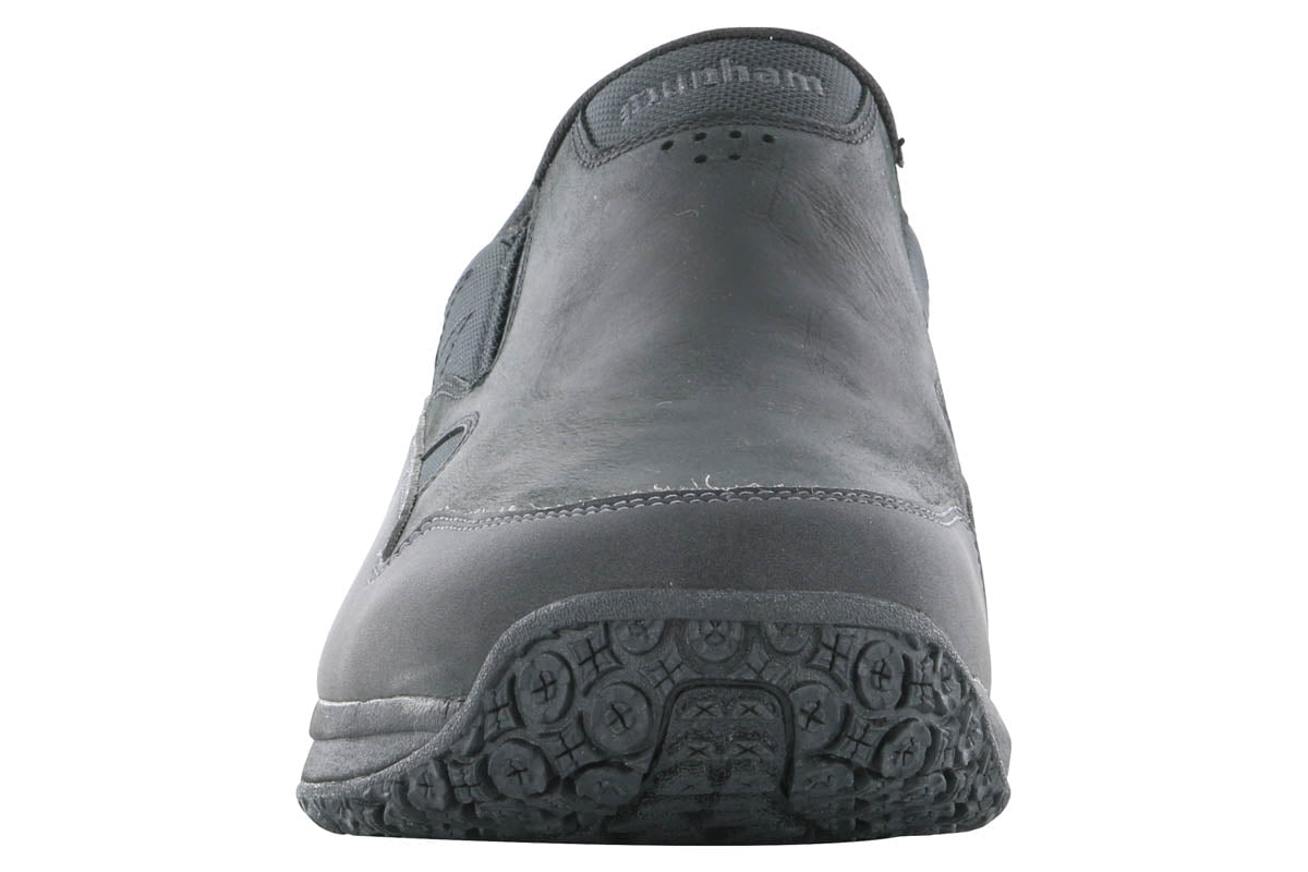 Dunham Cloud Plus Slip On Black Shoes for Men - Comfortable Slip-On Loafers for Casual Wear & Walking - Perfect for Work, Travel & Everyday Use