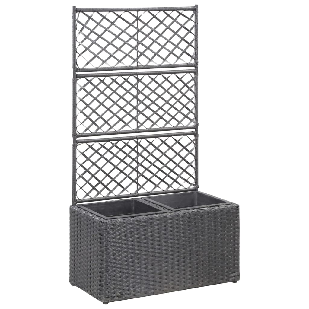 Trellis Raised Garden Bed with 2 Pots - 22.8