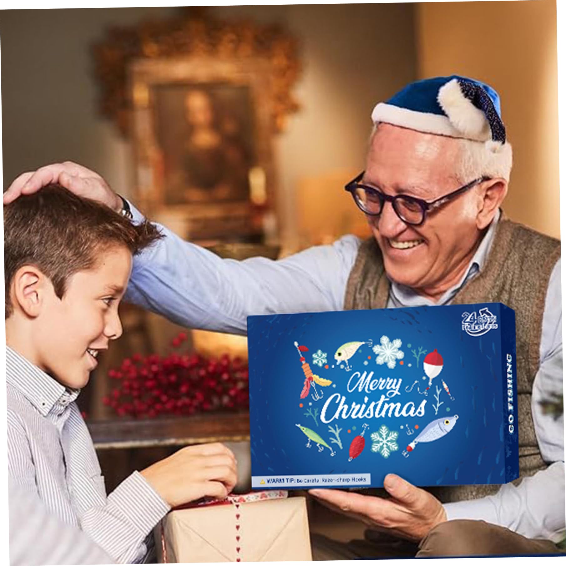 2024 Fishing Advent Calendar - 24-Day Countdown Christmas Surprise for Men, Teens & Adult Anglers - Funny Fishing Gifts for Holidays & Birthdays - Perfect for Home, Office & Fishing Enthusiasts