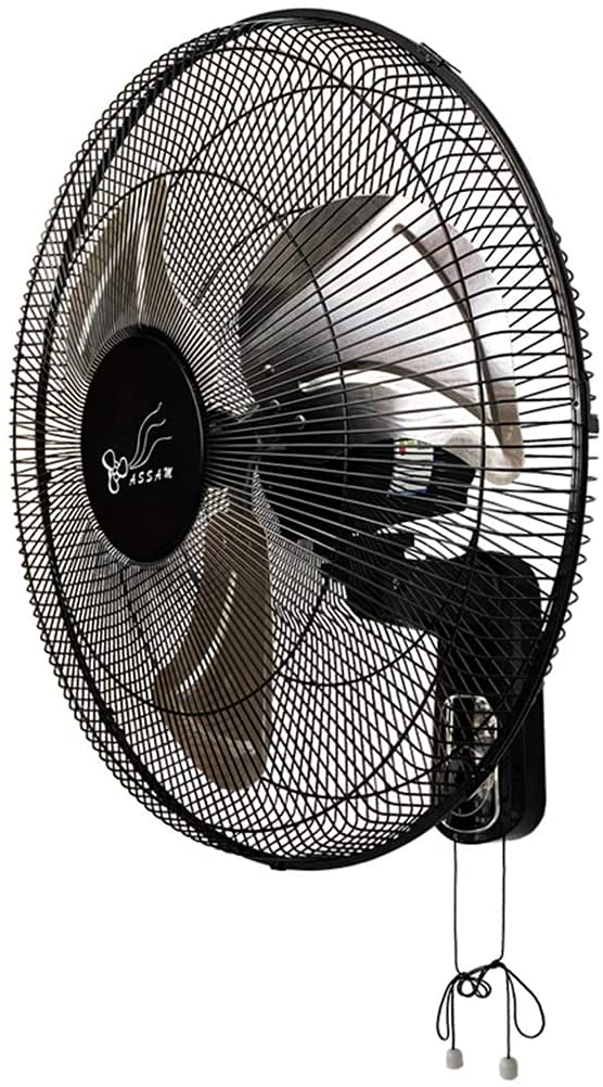 20 Inch Wall Mount Fan - High Power Commercial & Industrial Fan with 90° Oscillation, 3 Speed Settings & Adjustable Tilt - Black Mechanical Fan for Warehouse, Workshop, Garage & Office Cooling