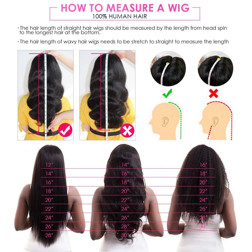 34 Inch Long Brazilian Virgin Human Hair Wig - Water Wave Lace Front Wigs with 180% Density & 4X4 Curly Lace Closure | Glueless Pre-Plucked with Baby Hair | Natural Black | Perfect for Daily Wear, Cosplay, and Special Occasions