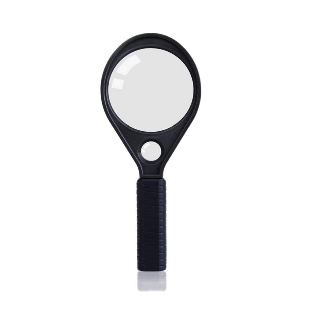 WINECO 3.5X Magnifying Glass - Handheld Reading Magnifier with Thickened Rubber Frame for Books, Maps, Newspapers - Ideal for Kids, Seniors & Classroom Use - Perfect for Science, Insect Observation & Hobbies