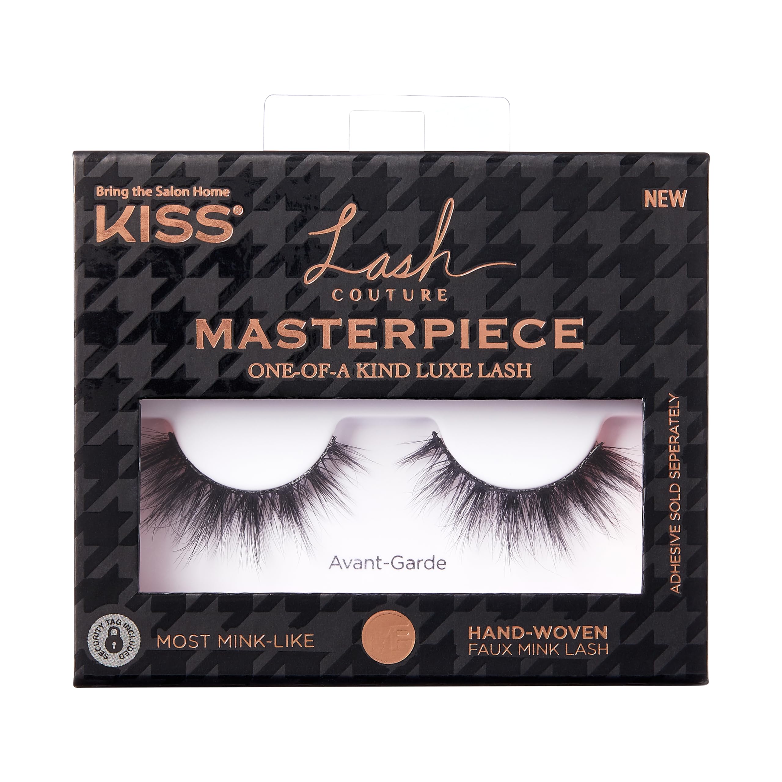 KISS Lash Couture Masterpiece Fake Eyelashes - Style 03 'Avant-Garde' | Hand Woven Faux Mink Synthetic Lashes | Voluminous & Natural Look | Perfect for Parties, Weddings & Special Occasions