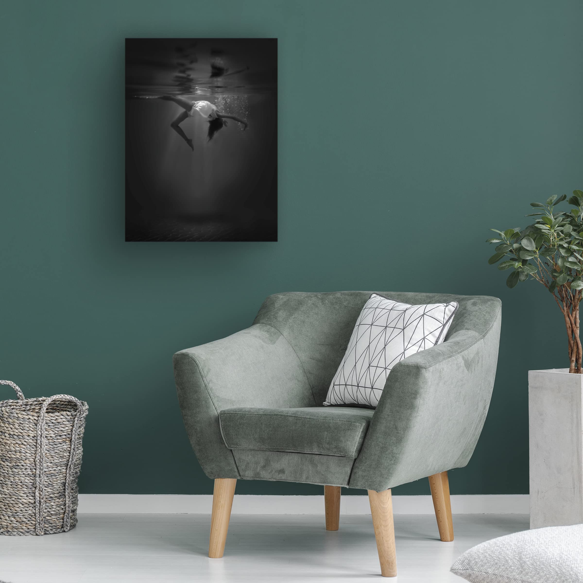 Trademark Fine Art 'The Little Mermaid' Canvas Wall Art Print by Cesare Sent - Perfect for Disney Fans, Kids' Room Decor, and Nursery Wall Art
