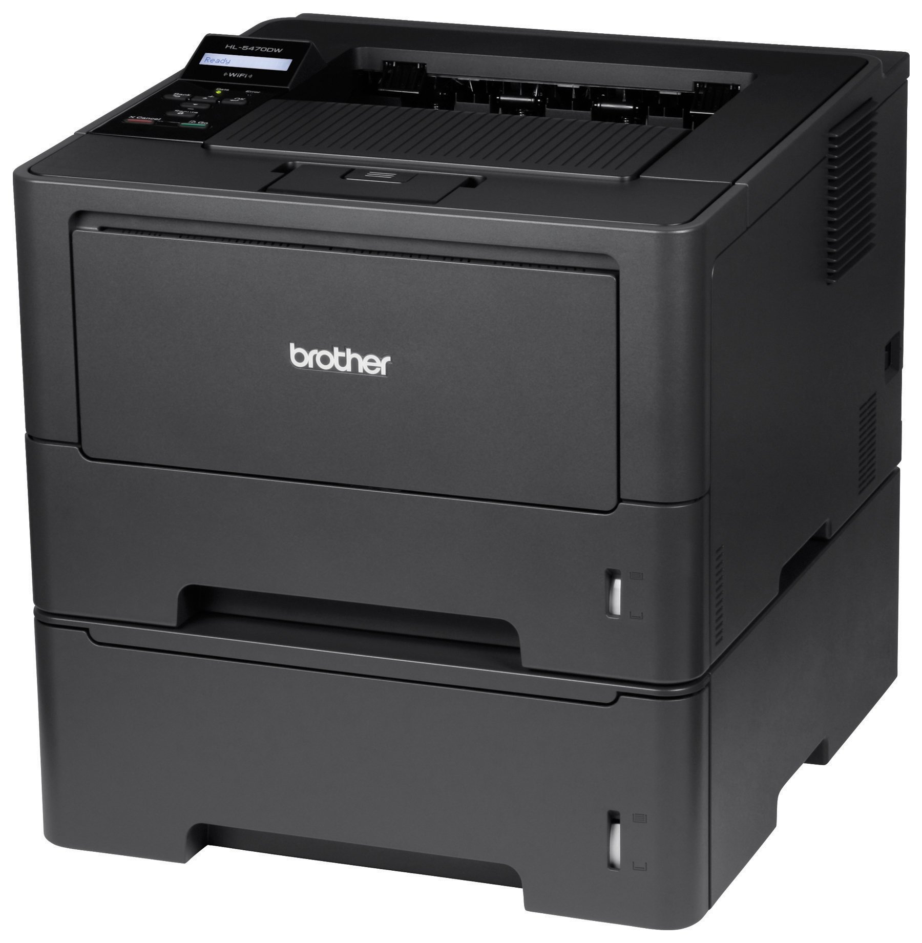 Brother HL5470DWT High-Speed Wireless Monochrome Laser Printer with Automatic Duplex Printing & Dual Paper Trays | Amazon Dash Replenishment Ready | Ideal for Home Office & Small Business Printing Needs