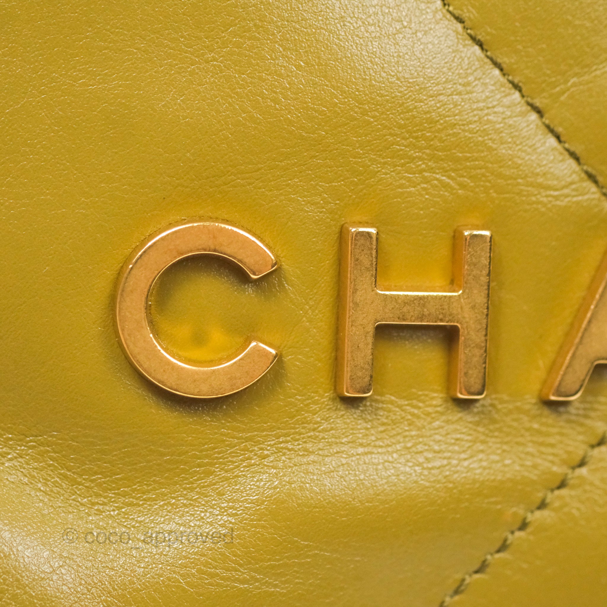 Chanel 22 Mini Bag in Olive Green | Shiny Crumpled Calfskin Leather with Aged Gold Hardware | Luxury Crossbody Purse for Women | Perfect for Date Night & Evening Events