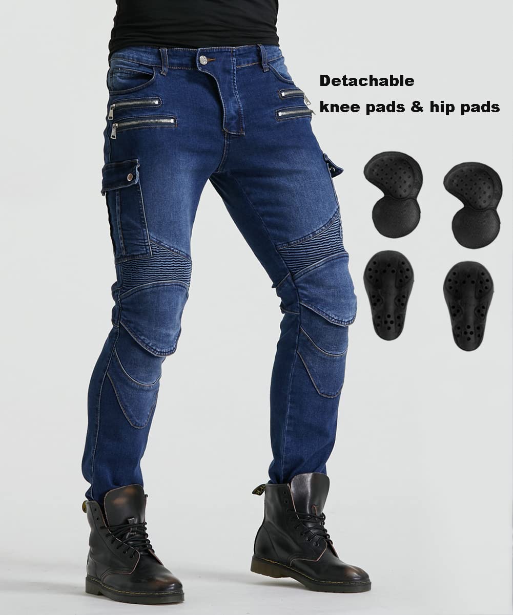 **Men's Motorcycle Pants – Stretch Motocross Racing Trousers for Comfort & Safety – Ideal for Off-Road Biking, Commuting & Adventure Riding**