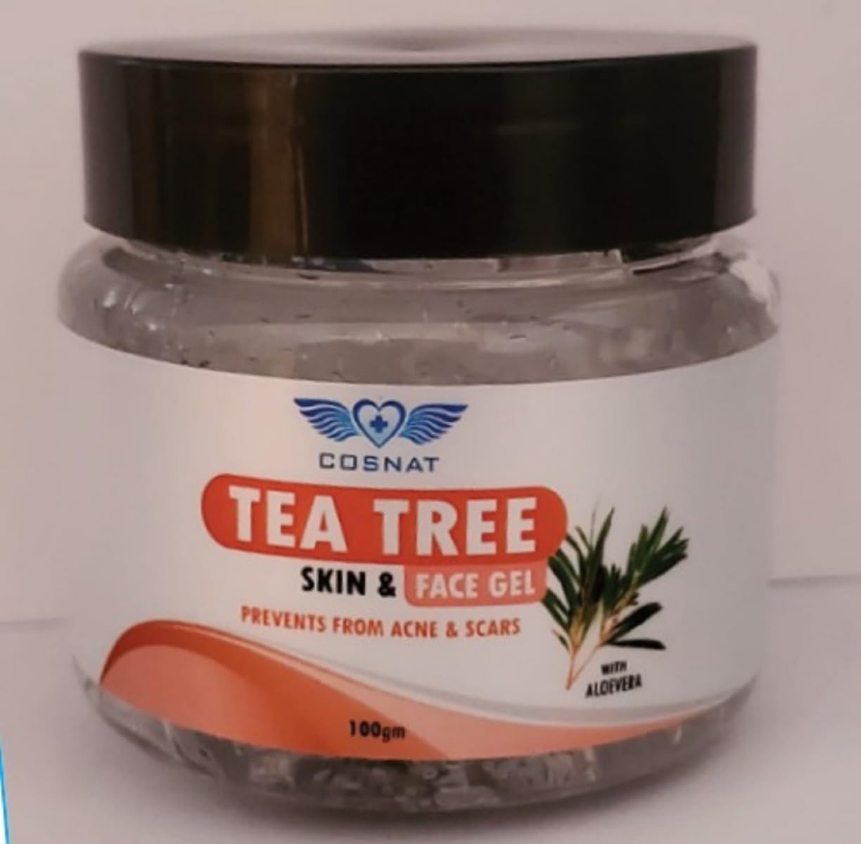 Tea Tree Skin & Face Gel for Acne & Pimples Treatment - 100g Jar for Men & Women | Soothes Breakouts & Redness, Perfect for Oily & Sensitive Skin Care Routine