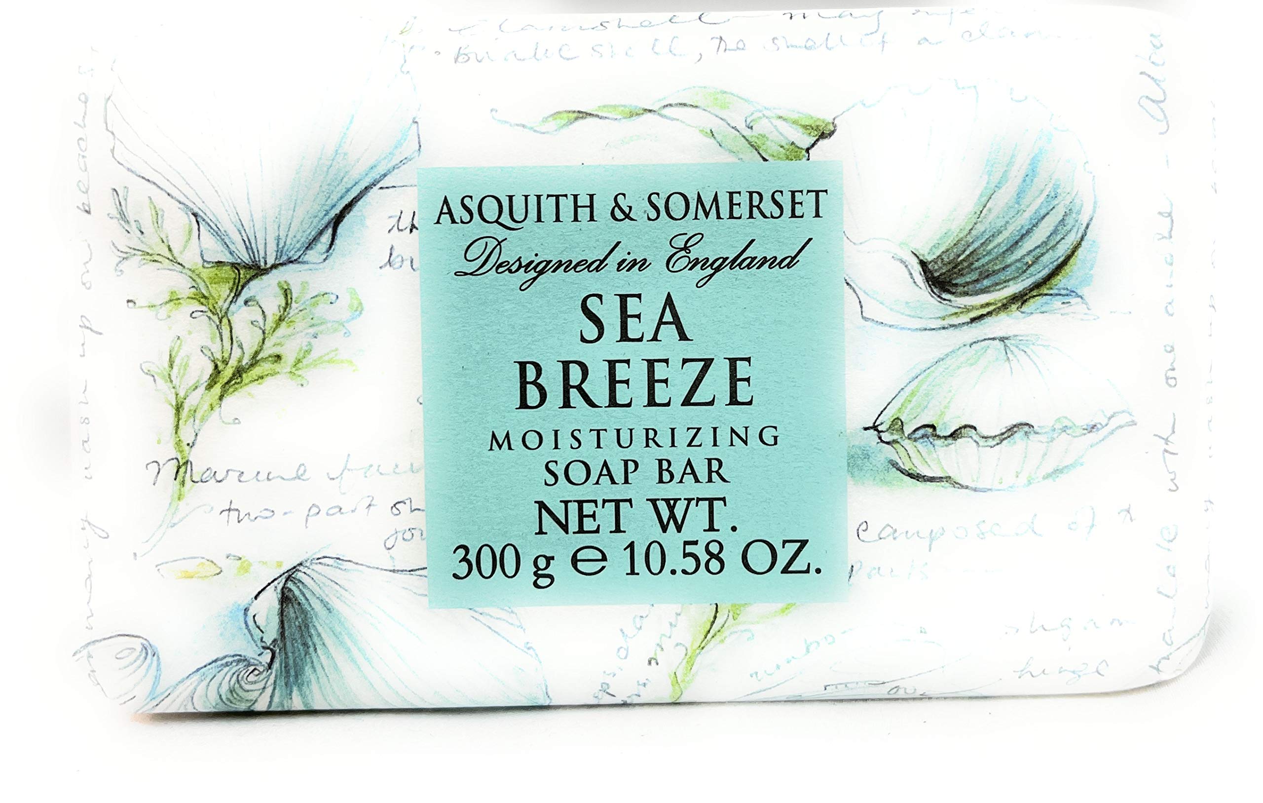 Asquith & Somerset Sea Breeze Moisturizing Soap Bar 10.58 OZ - Hydrating & Refreshing for Dry Skin - Perfect for Bath, Shower & Spa Relaxation