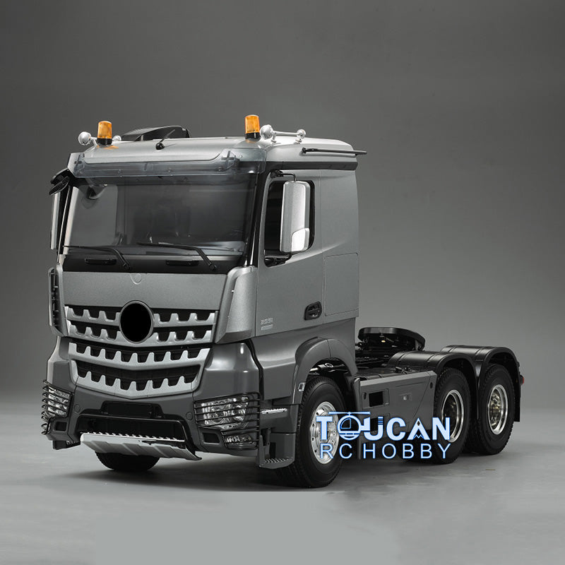 1/14 Scale Toucan Hobby 6x4 RC Tractor Truck with 3 Axles - Remote Control Construction Vehicle Kit with Painted Body & DIY Parts - Perfect for RC Enthusiasts, Construction Vehicle Collectors, and STEM Learning Projects
