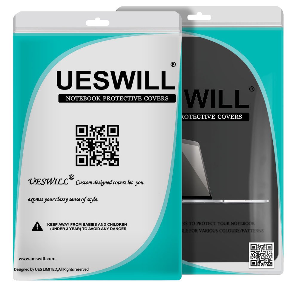 UESWILL Matte Hard Shell Case Cover for MacBook 12 inch Retina Display (Model A1534) - Soft Touch Protective Laptop Case with Microfiber Cleaning Cloth - Perfect for Work, Travel & School - Black