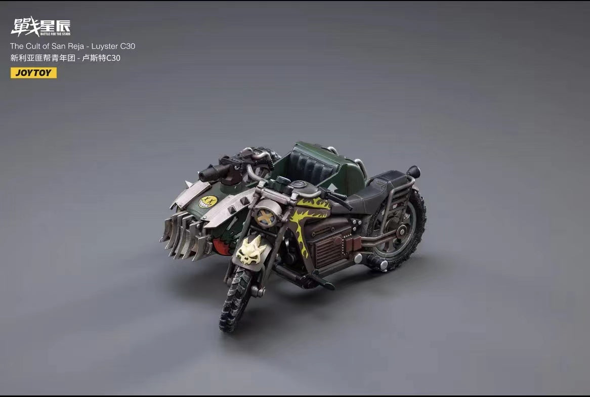 JOYTOY 1/18 Scale Motorcycle Model - The Cult of San Reja Luyster C30 Collectible Toy for Adults | Perfect for Display, Gift Giving & Action Figure Dioramas