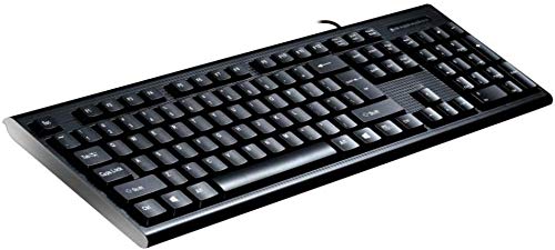 Ultra-Thin USB Wired Keyboard - Quiet Portable Computer Keyboard for Windows Laptop, PC & Notebook - Perfect for Office, Home & Gaming Use