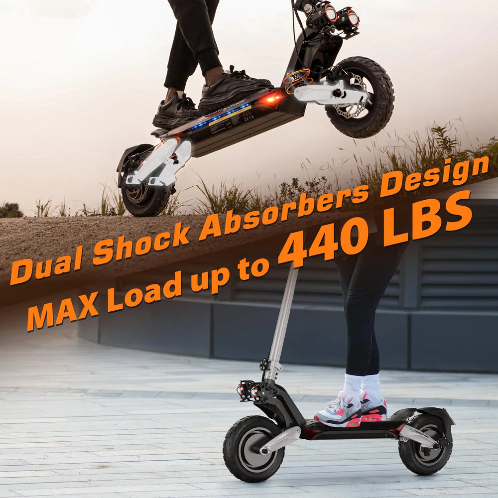 Circooter Raptor Pro 1600W Dual Motor Electric Scooter - 28 MPH Top Speed & 31 Mile Range - Commuter Scooter for Adults - Perfect for Urban Travel & Last-Mile Transportation