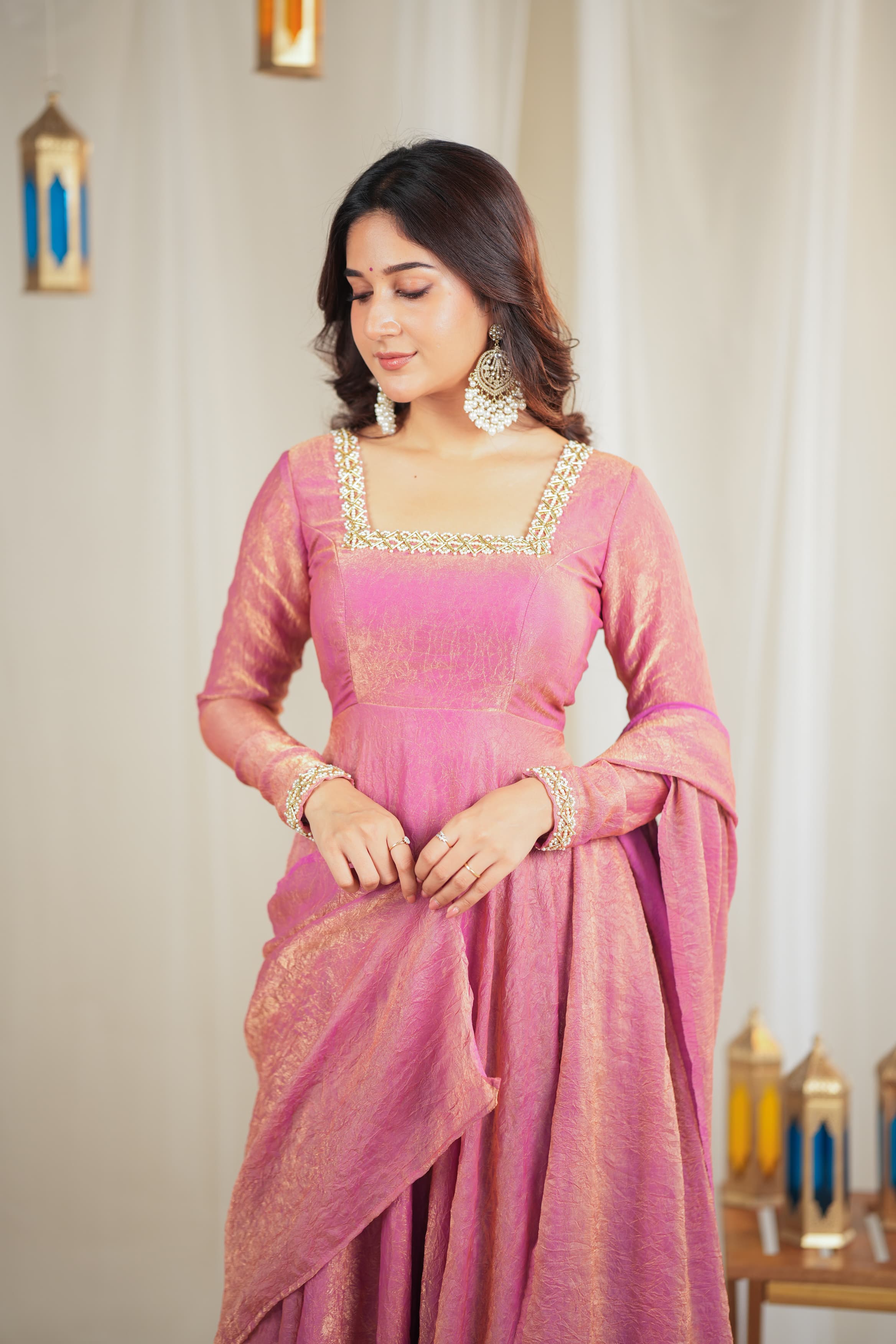 Srushti Designer Drape Wear - Elegant Indian Kurti for Women | Perfect for Festivals, Weddings & Special Occasions | DD615