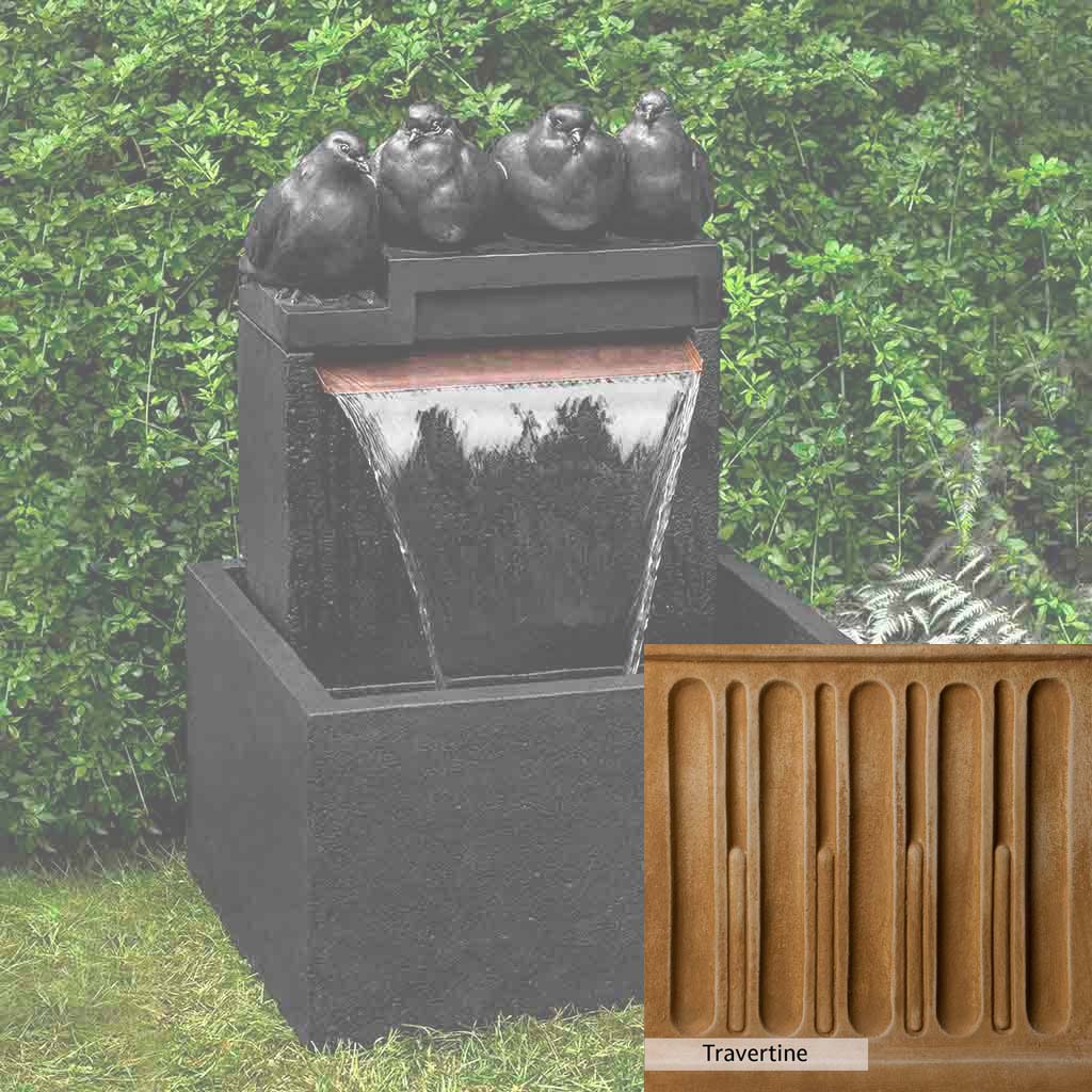 Campania International Quartet Fountain - Classic Outdoor Garden Water Feature for Patio, Yard, and Landscape Decor | Perfect for Backyard, Poolside, and Entryway Ambiance